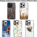 Wildflower Phone Case for iPhone 16 Pro Cute Trendy Aesthetic Floral Design for Women & Girls - Military-Grade Drop Protection - Clear Hard Shell Protective Cover - Red Blue Wildflowers