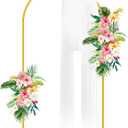 6FT Metal Arch Backdrop Stand,Gold Wedding Arched Backdrop Stand Frame for Party Decoration Wedding Birthday Graduation Ceremony Baby Shower Garden Floral Balloon