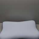 Cervical Neck Pillow for Pain Relief, Contour Memory Foam Pillows for Sleeping, Ergonomic Pillow Orthopedic Cooling Pillow Bed Pillow Neck Support for Side Back Stomach Sleepers (White & Grey)