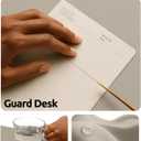 YSAGi Leather Desk Pad Protector, Office Desk Mat, Large Mouse Pad, Non-Slip PU Leather Desk Blotter, Laptop Desk Pad, Waterproof Desk Writing Pad for Office and Home (Olive Beige, 35.4" x 17")