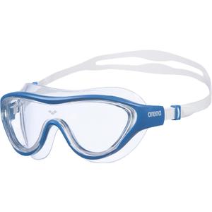 ARENA Unisex Adult The One Swim Mask Fitness Swimming Goggles Men and Women Large Fit Polycarbonate Mirror/Non-Mirror Lens (Clear/Blue)