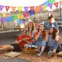 Fiesta Decorations Cinco De Mayo Decorations Centerpiece,Fiesta Birthday Decorations,Table Decoration for Birthday Wedding Rainbow Mexican Party Decor Supplies15Pcs