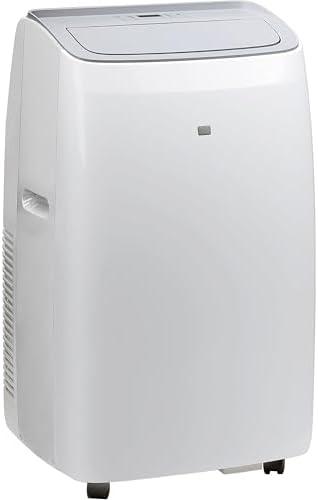Gasbye Air Conditioner with Dehumidifier, Portable AC for Apartment and Bedroom, 115V, Perfect for Medium Rooms up to 550 Sq. Ft, Remote Control Included, White