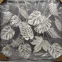 Deco 79 Metal Leaf Home Wall Decor Tall Cut-Out Wall Sculpture with Intricate Laser Cut Designs, Wall Art 30" x 2" x 30", Green