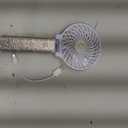 Mudder Rhinestone Bling Handheld Bride Fan Crystal, White, Foldable