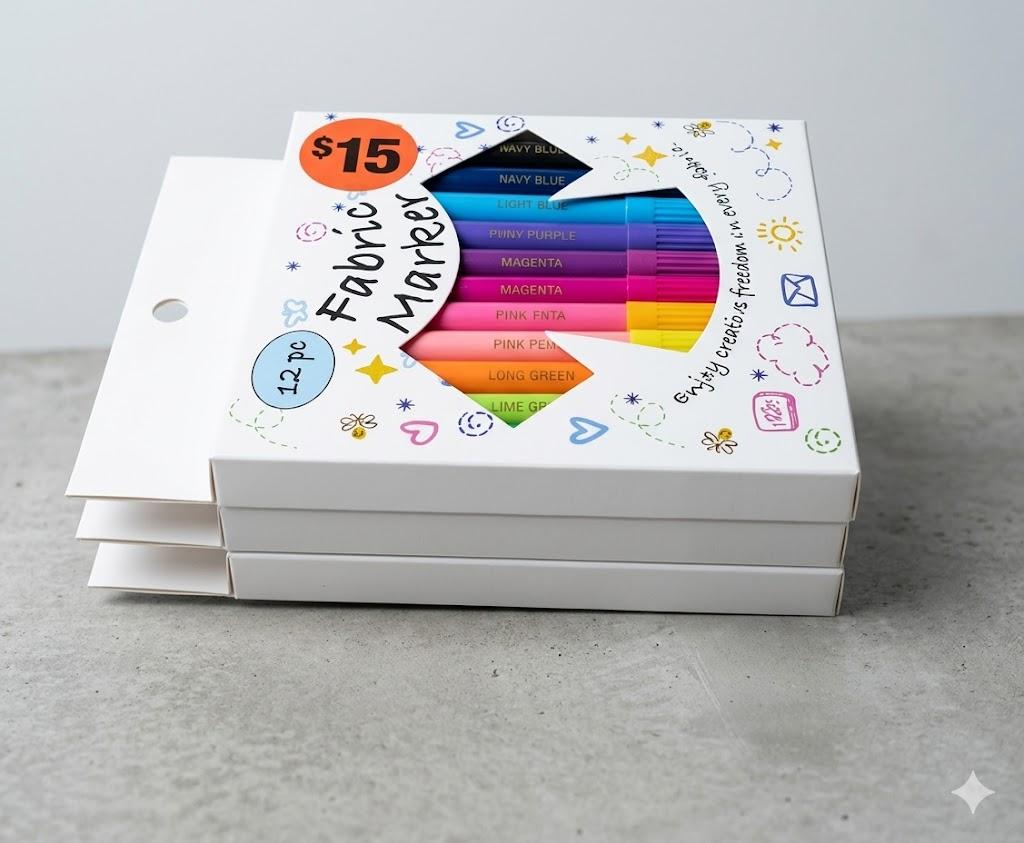 Fabric Markers 12 Pcs Pack Of 3