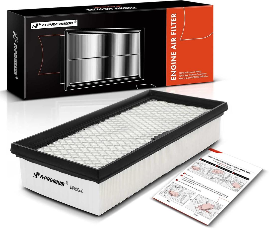 A-Premium Engine Air Filter Compatible with Ford Models - Explorer, Police Interceptor Utility - 2020 2021 2022 2023-2.3L 3.3L