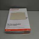 Universal Six-Section Classification Folders, 2" Expansion, 2 Dividers, 6 Fasteners, Legal Size, Manila Exterior, 15/Box