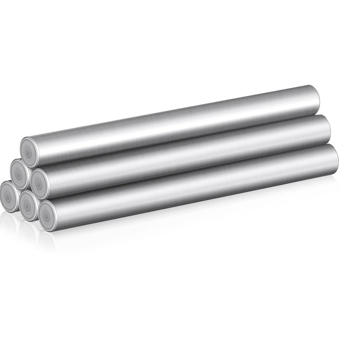 Sadnyy 6 Pcs 3/8 x 4 Inch Steel Metal Dowel Pins Bunk Bed Replacement Hardware for 3/8" Pre-drilled Holes 304 Stainless Shelf Pins Support Pegs for Shelf Bracket Bookshelf Cabinet Closet