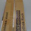 TigerParty Clothes Rack for Hanging Clothes, Sturdy Stainless Steel Clothing Rack, Extendable & Adjustable Rolling Garment Rack with Wheels for Bedroom Laundry Living Room