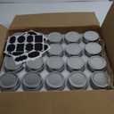 Accguan Mini Mason Jars, Glass jar 5OZ With Lids (Silver, Ideal for Jam, Honey, Wedding Favors, Shower Favors, 40 PACK