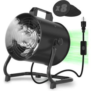 FEFE 8 Inch Portable Range Hood, 2900 RPM Powerful Portable Kitchen Exhaust Fan, Desktop Range Hood with 8 Activated Carbon Washable & Reusable Filter, for Outdoor BBQ, Hot Pot, Camping, Trips and RV