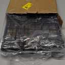 Livabber Fruit Basket for Kitchen, Metal Fruit Vegetable Storage Bin with 2 Banana Hangers, Countertop Wire Basket Organizer for Snack Potato Onion, Screw Mounted or Stand (Black, 1 Pack)