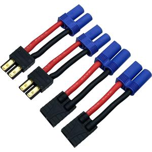 2 Pairs RC LiPo Battery Connector Adapter Compatible with Lipo Battery Plug to EC5 Male Female on ESC Charge