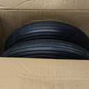 2-Pack of 4.80/4.00-8" Flat Free Tire on Wheel,16"Universal Solid Wheel Barrel Tire,3"-6"Center Hub with 5/8" or 3/4 Ball Bearing,Steel Rim,Ribbed Tread,for Wheelbarrows,Garden and Utility Carts, 4.80/4.00-8 Flat Free Tire Black Rim