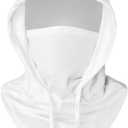 Cooling Balaclava Sun UV Protection Hood Breathable Full Head Mask Face Cover for Men Women Cycling Motorcycle Fishing (White)