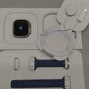 Apple Watch Ultra 3 [GPS + Cellular 49mm] Running & Multisport Smartwatch w/Rugged Titanium Case w/Anchor Blue Ocean Band. Satellite Communications, Advanced Health & Fitness Tracking (One Size)