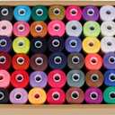 42Pcs 1000 Yards Sewing Machine Thread for Sewing 42 Colors Sewing Thread Enduring Polyester Thread Embroidery Machine Thread Kit for Professional Embroiderer Beginner