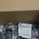 Dynaming 6 Pack Solar Post Cap Lights Outdoor with Flickering Flame Light, Fence Post Solar Lights Fit for 4x4 5x5 6x6 Vinyl/Wooden Posts, High Brightness SMD LED Lighting Decor for Garden Deck Patio (Black)