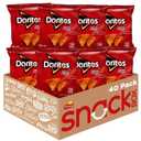 Doritos Flavored Tortilla Chips, Nacho Cheese, 1 Ounce (Pack of 40) (EXP 08/11/26)