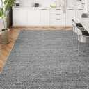 Eleisa 8x10 Area Rug, Farmhouse Home Decor Carpet, Grey