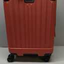 Flying Axis Collection Lightweight Hardside Expandable 8-Wheel Spinner Luggage, Cherry Red, 20-Inch Checked, 20-Inch Carry On