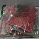 Abbylike 12 Pcs Christmas Gift Doll Bags, Drawstring Christmas Bags Bulk 3D Santa Claus Snowman Elk Reusable Xmas Burlap Sacks for Holiday Presents Wrapping, 8 x 11 In, 8.5 x 12 in