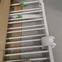 Regalo Safety 29-43" Top of Stairs Baby Gate, Extra Wide Baby Gate, Extra Wide Hardware Mounted Stair Gate with Banister & Wall Mount Kit, Walk-Through Safety Gate with Door for Toddlers & Pets