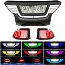 NOKINS Deluxe Colorful Plus LED Light Kit Fit Club Car Precedent Electric & Gas 2004-UP Street Legal Light Scanning Turn Taillight Ultimate Upgrade Bumper Headlight Low/High Beam