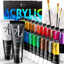 Acrylic Paint Tubes, 24 count (Pack of 1), Multicolor