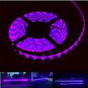 Vbakor 12V 16.4FT Marine Boat Ultra Violet UV Black Light LED Lights Strip, Night Fishing Lights, 5050 LED Waterproof UV Led Strip with Extension Cable for Fishing Boat Pontoon Yacht