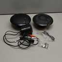 Pyle 240 Watts Bluetooth Marine Grade 6.5" 2-Way Speaker System, Amplified Full Range Stereo Sound, Flush Mount Dual Cone Dome Waterproof Universal Use, With Aux 3.5mm Input pair