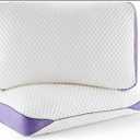 HOMELAB Adjustable Shredded Memory Foam Pillows Queen Size, Cooling Bed Pillows for Sleeping with Removable Cover, Medium Pillows for Side Stomach & Back Sleepers, 20"x28", 1 Pack