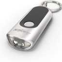  ENERGIZER LED Keychain Flashlight, Durable Aluminum Body, Bright LED, Compact & Lightweight, Silver