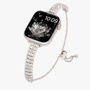 Slim Bling Band Compatible with Apple Watch Bands for Women 38mm 40mm 41mm 42mm 44mm 45mm 46mm 49mm, Dressy Metal Band with Rhinestone for iWatch SE Series 10 9 8 7 6 5 4 3 2 1 Ultra 2, Ultra