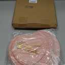 Layhit 2 Pack Easter 3 Tier Cupcake Stand Heart Shaped 3 Tiered Serving Trays for Party Plastic Tray Dessert Cupcake Stand for Tea Party Baby Shower Wedding (Pink)