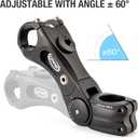 CXWXC Suspension Bike Stem - 100/135mm Bike Stem Riser for Handlebar - ShockStop Bike Handlebar Riser Extender for Mountain Gravel Road City Bicycle (31.8 x 135mm)