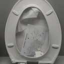 K-4636-RL-0 Elongated Toilet Seat Replacement for KOHLER 4636-RL-0 Elongated Bowl Toilet Seat Slow-Close, Soft Close toilet Seat and Lid, White