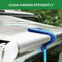 RV Awning Cleaner, Bendable Mop-Head, Hyper-Absorbent Pad, Extendable Pole, Non-Slip Handle, with 2 Magic Erasers for RVs, Campers, Trailers, Trucks