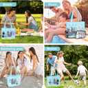 6 Packs,Accessories for Medium XL Bogg Bag,Includes Silicone Phone Holder,PVC Insert Bag,Hooks,and Keychain.Accessories Can Be Installed Inside or Outside (Gray)