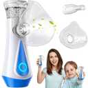 Portable Nebulizer for Adults Kids, Handheld Rechargeable Mesh Nebulizer with Two Working Modes, Travel Nebulizer for Home Office Outdoor