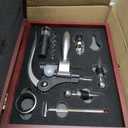 9-Pieces Corkscrew Wine Opener Set, Stainless Steel Cork Screw Rabbit Wine Bottle Opener Kit Including Foil Cutter, Pourer, Vacuum Wine Stopper Corkscrews etc, Ideal Wine Sets Gifts for Women & Men