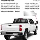 Passenger Side Lower Mirror Glass Replacement for 2019 2020 2021 2022 2023 2024 2025 Chevy Silverado GMC Sierra 1500 2500 HD 3500 HD, Right Mirror with Heated Back Plate Convex Glass