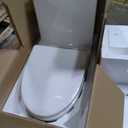 St. Tropez One Piece Elongated Toilet Dual Vortex Flush, Black Hardware