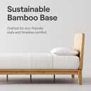 Nectar Bamboo Headboard - Queen - Natural - Attachable to Bamboo Bed Frame (Sold Seperately) - Easy Tool Free Set Up - Contemporary and Durable