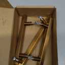 Set Of 10 Square Brushed Gold Brass Drawer Handles 256 Mm For Kitchen Cabinet