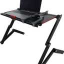 Adjustable Laptop Stand with 4-Section 360 Rotating Legs, Lying Down Laptop Stand, Ergonomic Adjustable Desk Riser with Cooling Holes, Portable Aluminum Laptop Desk for Home Office & Outdoor