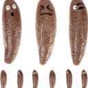 Flinging Poop Finger Toys - 9Pack Stretchy Poop Finger Slingshot Toys Cute Fake Poop Toys Poop Emoji Flying Games Stress Relief Toys Novelty Prank Gift for Halloween April Fools' Day