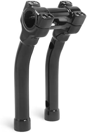 TIGERSGATE 10 Inch Handlebar Riser 1.25" Murdock Pullback Risers for Harley, Black