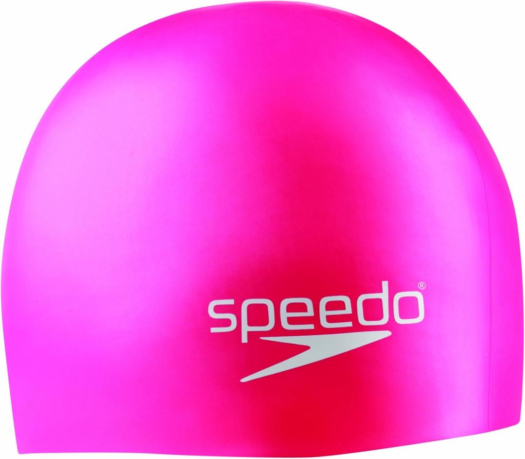 Speedo Unisex-Youth Swim Cap Silicone Junior (Pink)